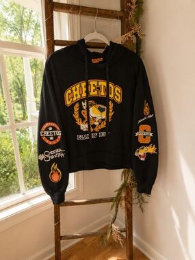 Cheetos Black Graphic Hoodie Sweater